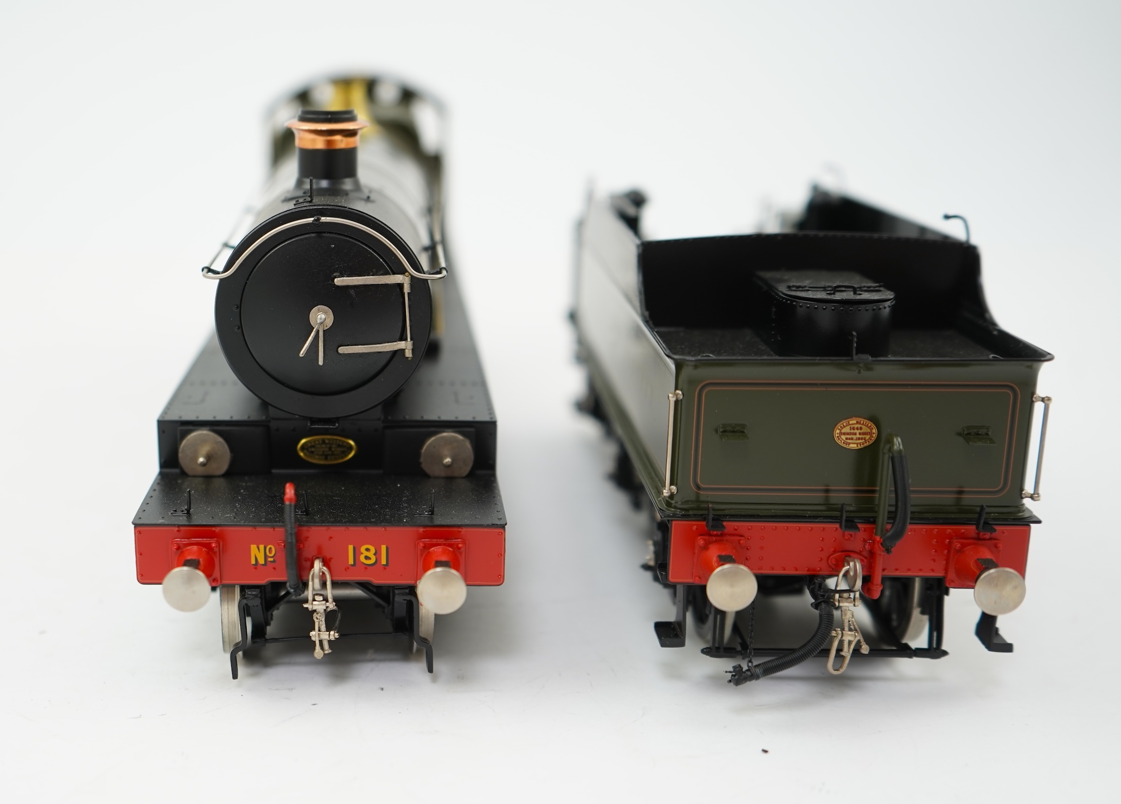 An 0 gauge Masterpiece Models model of GWR Saint Class, Ivanhoe 181, 4-4-2 Atlantic tender locomotive, powered for two rail operation, with original box, accessories, instruction booklet and other paperwork.